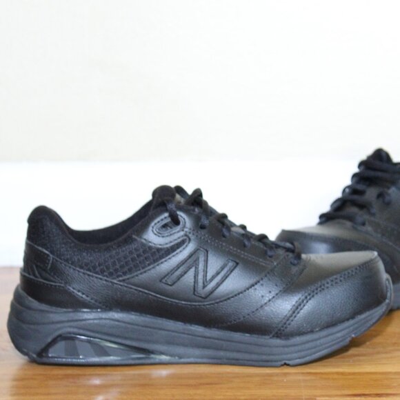 New Balance Black Leather Lace Up Walking Shoes 928V3 Sneakers WW928BK3 Womens 8 - Picture 6 of 11